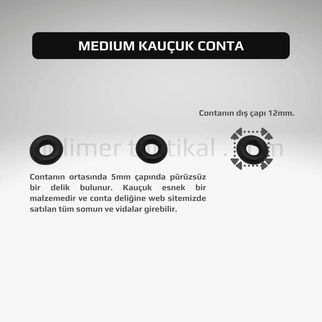 Medium Kauçuk Conta (20'li Paket)