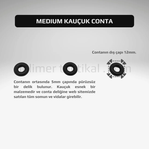 Medium Kauçuk Conta (20'li Paket)