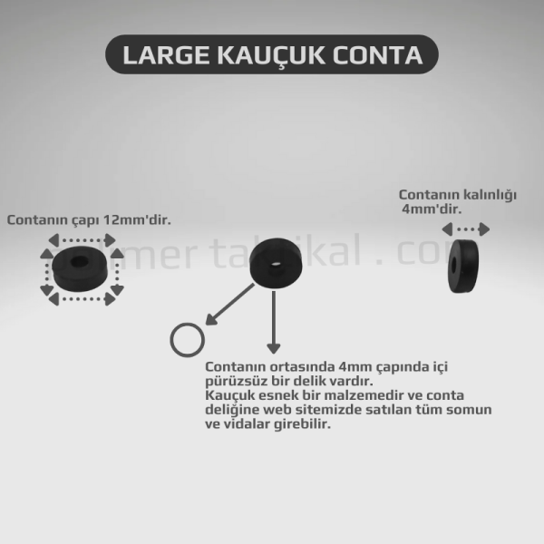 Large Kauçuk Conta (20'li Paket)