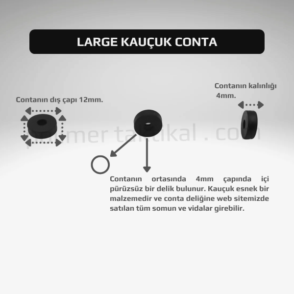 Large Kauçuk Conta (20'li Paket)