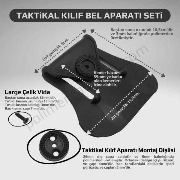 Taktikal Kılıf Modüler Bel Aparatı Seti