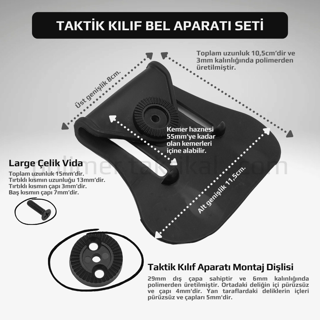 Taktik Kılıf Bel Aparatı Seti