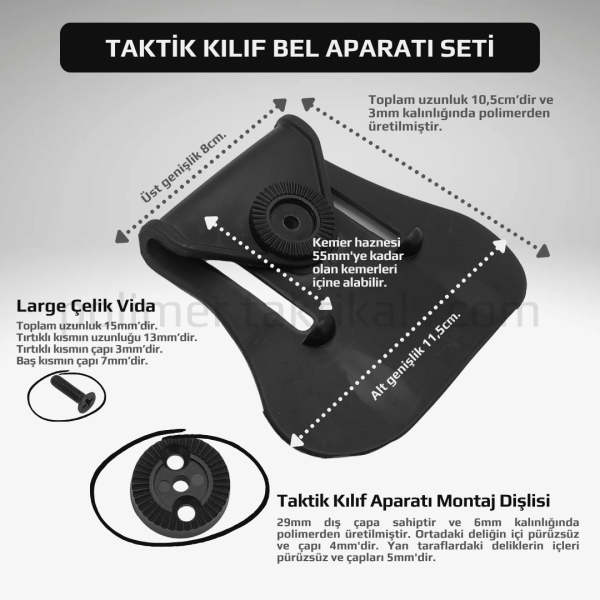 Taktik Kılıf Bel Aparatı Seti