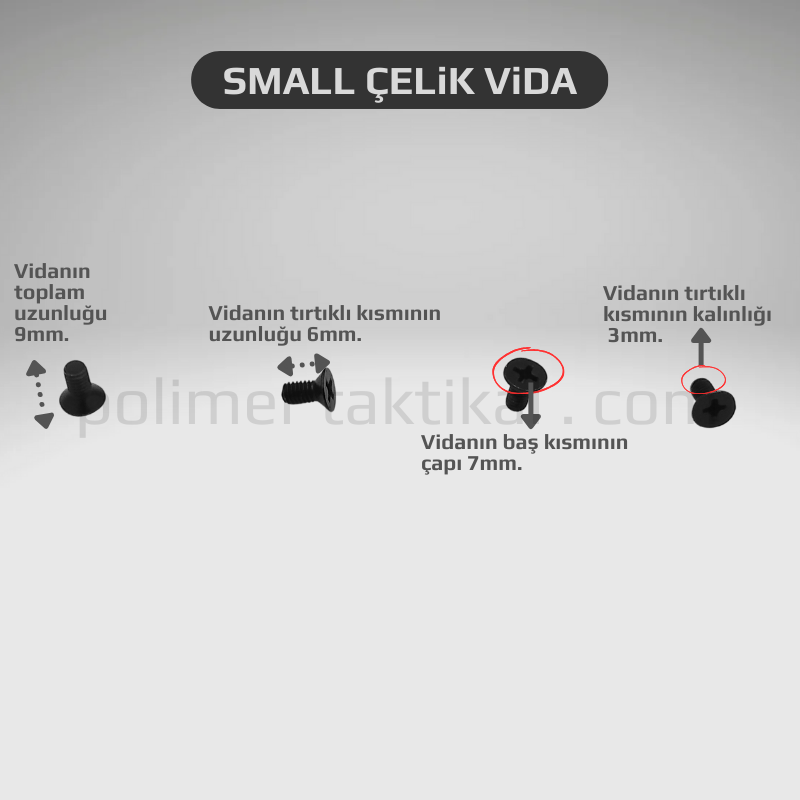 Small Çelik Vida (20'li Paket)