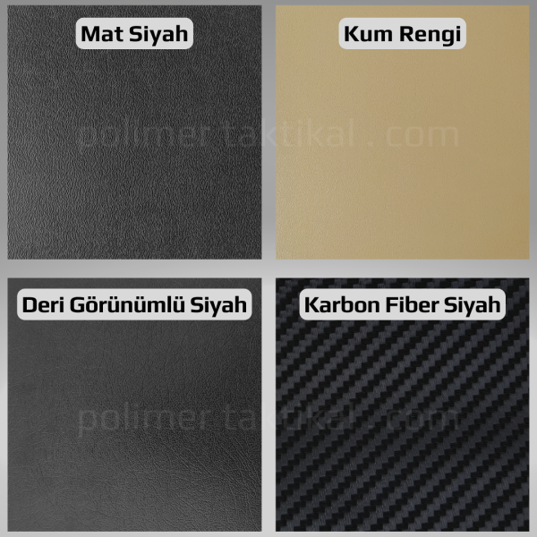Glock 43X Kydex Silah Kılıfı İç Taşıma Sağ - İçi Silah Çizmez Kadife Kaplı - Karbon Fiber Siyah