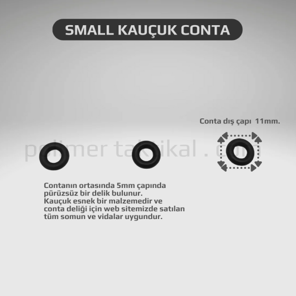 Small Kauçuk Conta (20'li Paket)