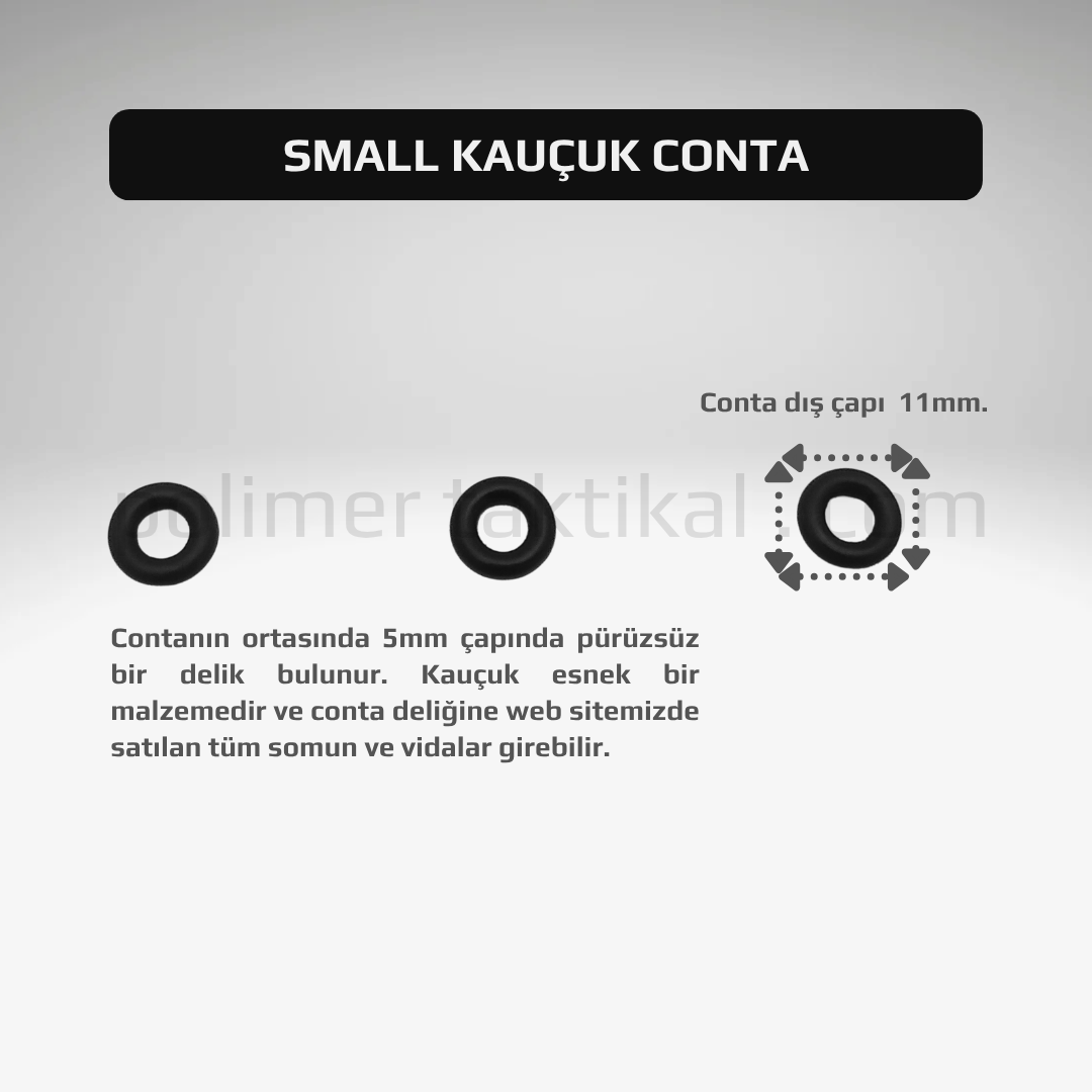 Small Kauçuk Conta (20'li Paket)