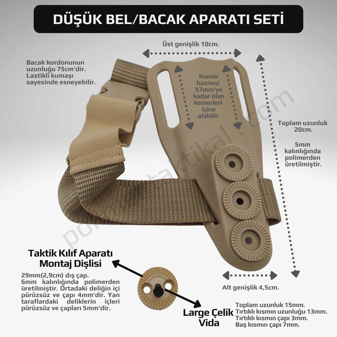 Taktik Kılıf Düşük Bel/Bacak Aparatı Seti
